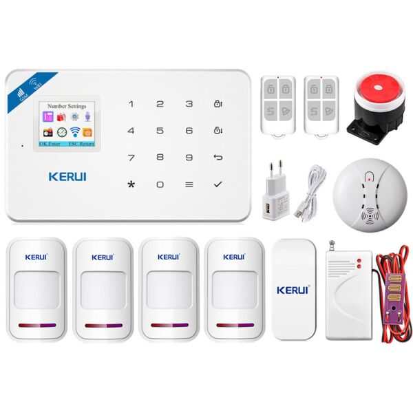 GSM сигнализация охранная Kerui Wi-Fi W18 Pro для 3-комнатной квартиры, для дачи, для дома, малое энергопотребление
GSM сигнализация охранная Kerui Wi-Fi W18 Pro для 3-комнатной квартиры, для дачи, для дома, малое энергопотребление