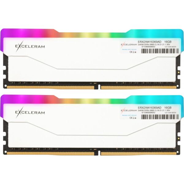 Модуль памяти для компьютера DDR4 16GB (2x8GB) 3600 MHz RGB X2 Series White eXceleram (ERX2W416369AD)
Модуль памяти для компьютера DDR4 16GB (2x8GB) 3600 MHz RGB X2 Series White eXceleram (ERX2W416369AD)