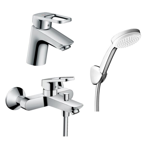 Набор смесителей для ванны и умывальника Hansgrohe LOGIS LOOP 70 (71153000+71413000+27278400)
Набор смесителей для ванны и умывальника Hansgrohe LOGIS LOOP 70 (71153000+71413000+27278400)