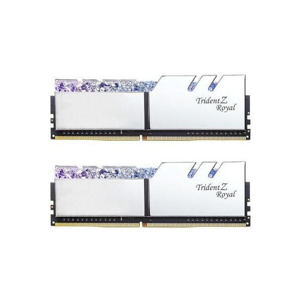 Модуль пам'яті для комп'ютера DDR4 16GB (2x8GB) 3200 MHz Trident Z Royal RGB Silver G.Skill (F4-3200C16D-16GTRS)
Модуль пам'яті для комп'ютера DDR4 16GB (2x8GB) 3200 MHz Trident Z Royal RGB Silver G.Skill (F4-3200C16D-16GTRS)