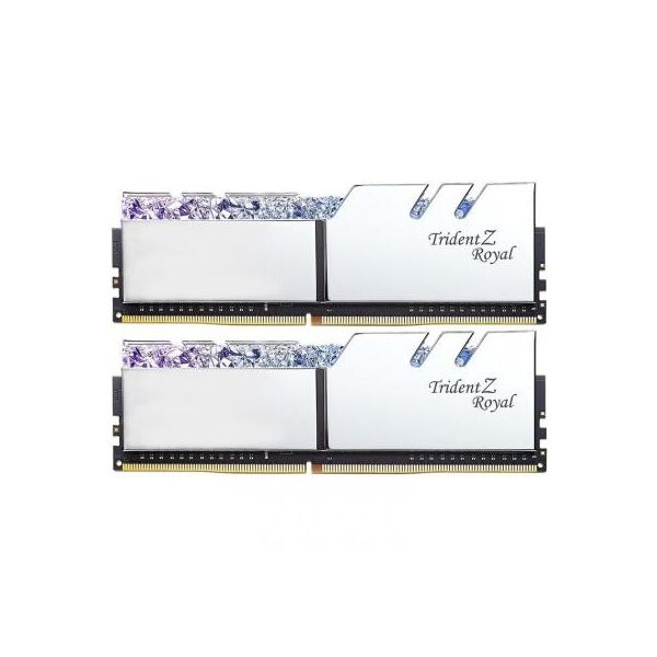 Модуль пам'яті для комп'ютера DDR4 16GB (2x8GB) 3600 MHz Trident Z RGB Royal Silver G.Skill (F4-3600C18D-16GTRS)
Модуль пам'яті для комп'ютера DDR4 16GB (2x8GB) 3600 MHz Trident Z RGB Royal Silver G.Skill (F4-3600C18D-16GTRS)