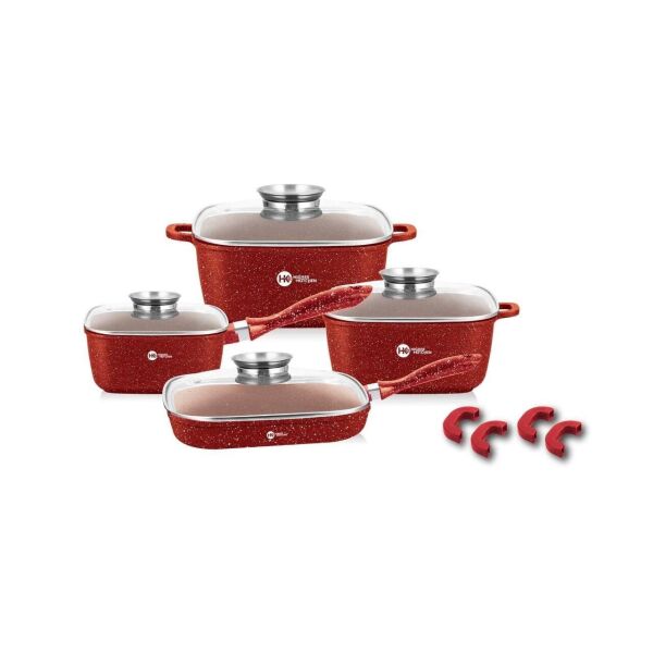 Набор кастрюль и сковорода с антипригарным гранитным покрытием Higher Kitchen HK-311 (Красные) (Red7802149)
Набор кастрюль и сковорода с антипригарным гранитным покрытием Higher Kitchen HK-311 (Красные) (Red7802149)