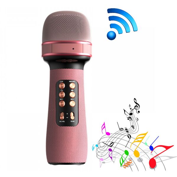 Беспроводной караоке микрофон для дуэта Wster WS898, USB, microSD, AUX, FM, Bluetooth, TWS, розовый
Беспроводной караоке микрофон для дуэта Wster WS898, USB, microSD, AUX, FM, Bluetooth, TWS, розовый
