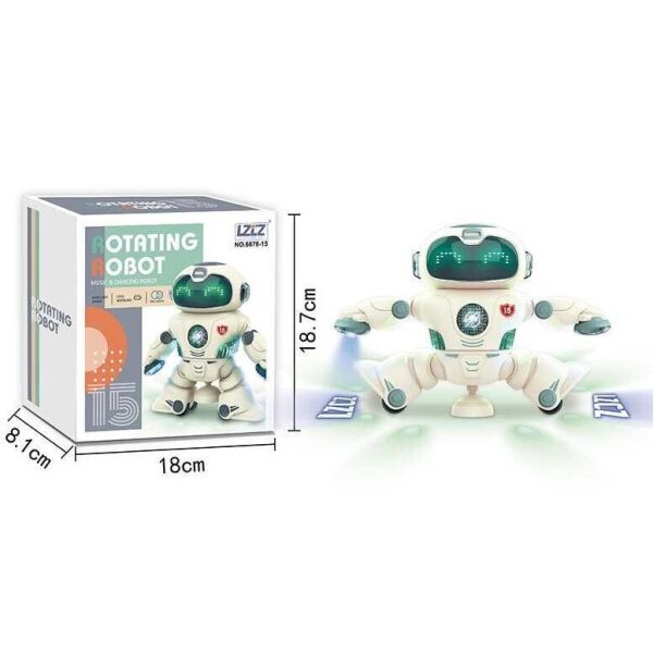 Танцующий робот "LZCZ" Rotating Robot со световыми и звуковыми эффектами 6678-15 (2002007550562)
Танцующий робот "LZCZ" Rotating Robot со световыми и звуковыми эффектами 6678-15 (2002007550562)
