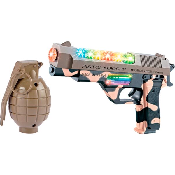 Пистолет светозвуковой ZIPP Toys Зипп Тойс Desert Eagle в наборе с гранатой, камуфляж/коричневый (532.00.27)
Пистолет светозвуковой ZIPP Toys Зипп Тойс Desert Eagle в наборе с гранатой, камуфляж/коричневый (532.00.27)