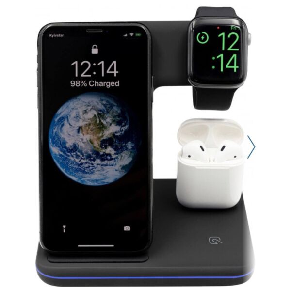 Зарядная док станция STR Wireless Charger 3in1 Беспроводная LED зарядка iPhone/Watch/AirPods Black
Зарядная док станция STR Wireless Charger 3in1 Беспроводная LED зарядка iPhone/Watch/AirPods Black