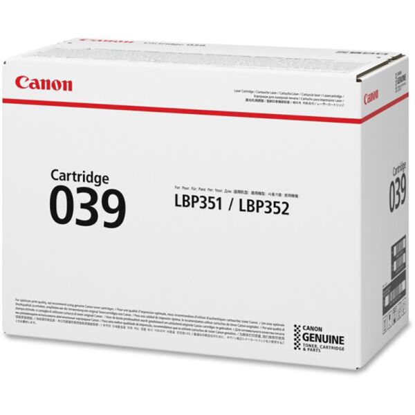 Оригинальный картридж Canon 039 (0287C001) для принтера Canon i-SENSYS LBP351x, Canon LBP-352X
Оригинальный картридж Canon 039 (0287C001) для принтера Canon i-SENSYS LBP351x, Canon LBP-352X