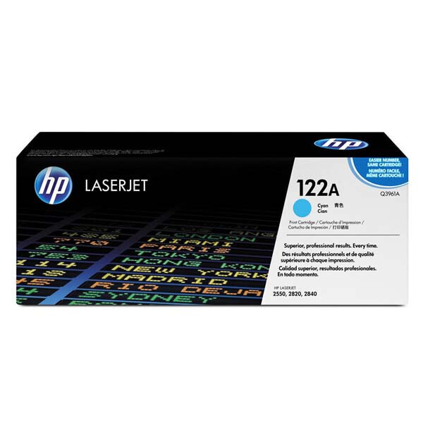 Оригинальный картридж HP 122A (Q3961A) Cyan для принтера HP Color LaserJet 2550n 2820 2830 2840
Оригинальный картридж HP 122A (Q3961A) Cyan для принтера HP Color LaserJet 2550n 2820 2830 2840