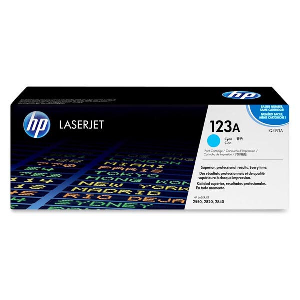 Оригинальный картридж HP 123A (Q3971A) Cyan для принтера HP Color LaserJet 2550n 2820 2830 2840
Оригинальный картридж HP 123A (Q3971A) Cyan для принтера HP Color LaserJet 2550n 2820 2830 2840