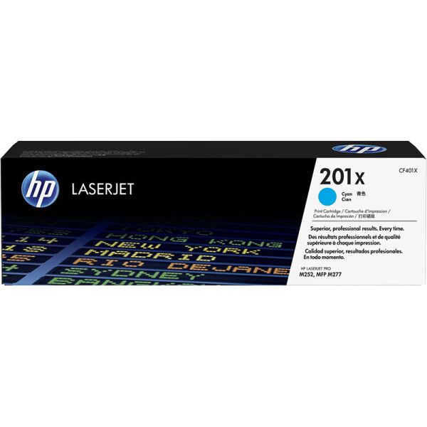 Оригинальный картридж HP 201X (CF401X) Cyan для принтера HP Color LaserJet Pro M252dw M252n 274 M277dw M277n
Оригинальный картридж HP 201X (CF401X) Cyan для принтера HP Color LaserJet Pro M252dw M252n 274 M277dw M277n