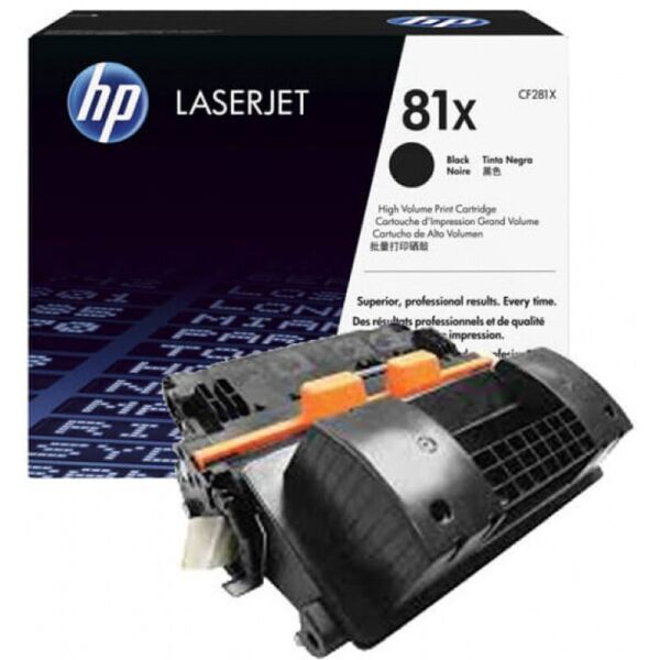 Оригинальный картридж HP 81X (CF281X) HP LaserJet Enterprise M606dn(х) M605х(dn,n) М630, Enterprise Flow M630z
Оригинальный картридж HP 81X (CF281X) HP LaserJet Enterprise M606dn(х) M605х(dn,n) М630, Enterprise Flow M630z