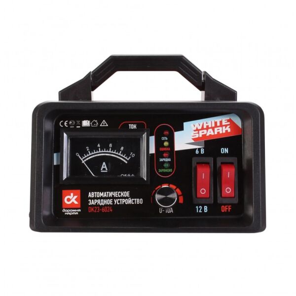 Дорожная Карта Зарядное устройство 6/12В 10А (DK236024)
Дорожная Карта Зарядное устройство 6/12В 10А (DK236024)