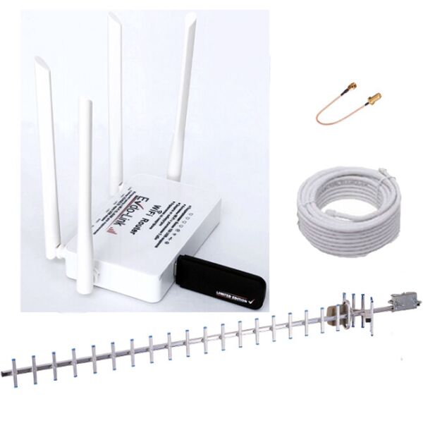 4G Wi-Fi Комплект "Интернет для частного дома" (роутер EvdoLink B300+ модем EvdoLink E3372 и Антенна на 16 Дб)
4G Wi-Fi Комплект "Интернет для частного дома" (роутер EvdoLink B300+ модем EvdoLink E3372 и Антенна на 16 Дб)