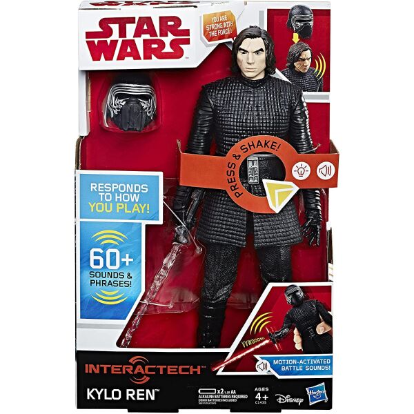 Интерактивный Кайло Рен звук свет Стар Ворс Star Wars Interachtech Kylo Ren Electronic Figure Hasbro C1435
Интерактивный Кайло Рен звук свет Стар Ворс Star Wars Interachtech Kylo Ren Electronic Figure Hasbro C1435