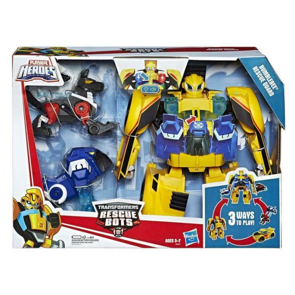 Трансформер Бамблби световые и звуковые эффекты с двумя ботами Bumblebee Rescue Bots Hasbro E0027
Трансформер Бамблби световые и звуковые эффекты с двумя ботами Bumblebee Rescue Bots Hasbro E0027