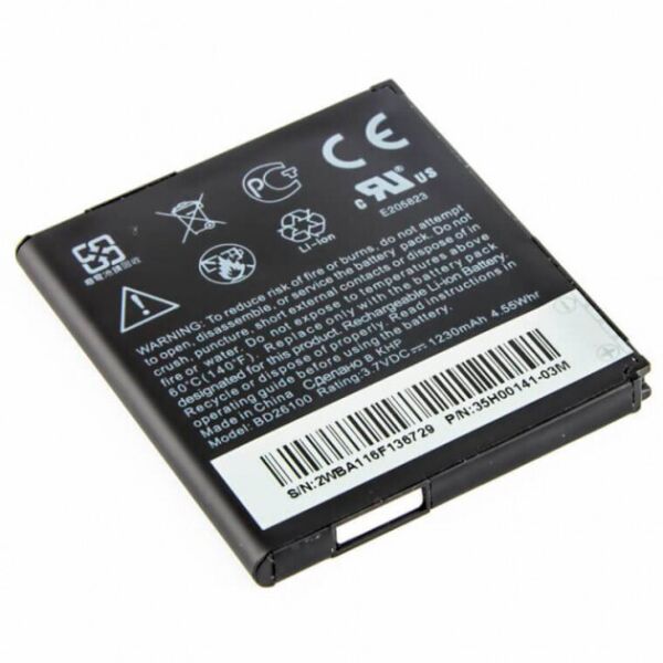 Аккумулятор "High Copy" BD26100 для HTC Desire HD / 7 Surround / A9191 / Ace / Mondrian / G10 1230 mAh
Аккумулятор "High Copy" BD26100 для HTC Desire HD / 7 Surround / A9191 / Ace / Mondrian / G10 1230 mAh