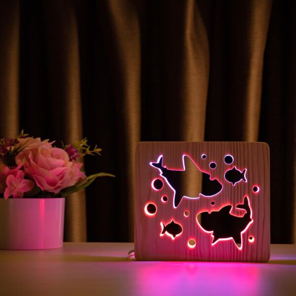 Светильник ночник ArtEco Light из дерева LED эко ночник Две акулы и рыбки +с пультом и регулировкой цвета, двойной RGB (420432)
Светильник ночник ArtEco Light из дерева LED эко ночник Две акулы и рыбки +с пультом и регулировкой цвета, двойной RGB (420432)