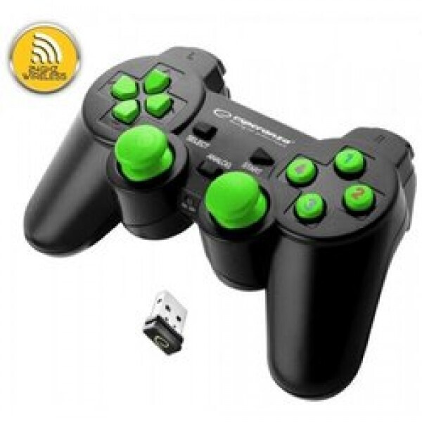 Геймпад беспроводной Esperanza Gladiator PC/PS3 Black-Green игровой геймпад Black/Green (10371)
Геймпад беспроводной Esperanza Gladiator PC/PS3 Black-Green игровой геймпад Black/Green (10371)
