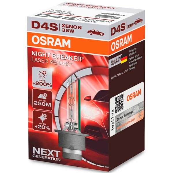 Штатная ксеноновая лампа Osram D4S Xenarc Night Breaker Laser 66440XNL 35w PK32d-5 4200k
Штатная ксеноновая лампа Osram D4S Xenarc Night Breaker Laser 66440XNL 35w PK32d-5 4200k