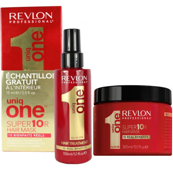Набор по уходу за волосами маска и спрей Revlon Professional Uniq All in One 300 мл 150 мл
Набор по уходу за волосами маска и спрей Revlon Professional Uniq All in One 300 мл 150 мл