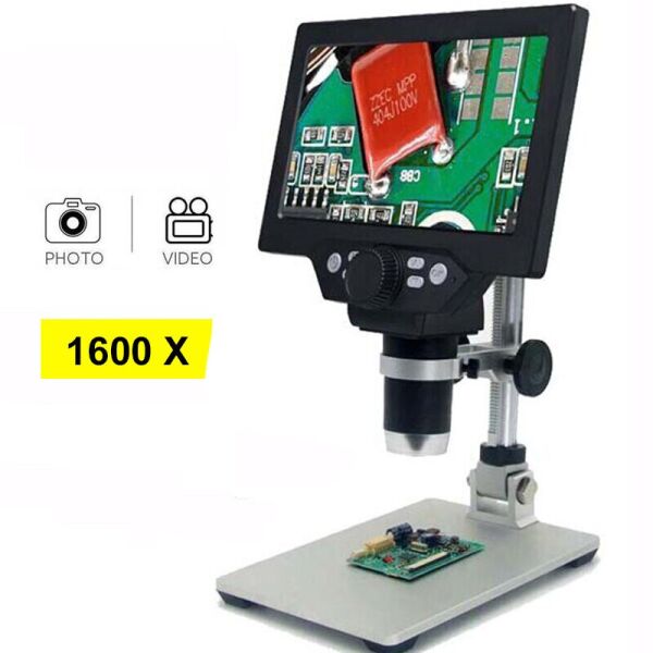 Цифровой микроскоп на штативе GAOSUO G1200HD с 7" LCD экраном и подсветкой, увеличение до 1200X
Цифровой микроскоп на штативе GAOSUO G1200HD с 7" LCD экраном и подсветкой, увеличение до 1200X