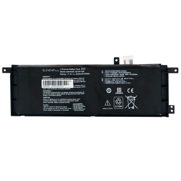 Батарея Elements PRO для Asus D553M F453M F553M K553M P553M R413M X403M X503M X453M X553M 7.2V 4000mAh (X453-2S1P-4000)
Батарея Elements PRO для Asus D553M F453M F553M K553M P553M R413M X403M X503M X453M X553M 7.2V 4000mAh (X453-2S1P-4000)
