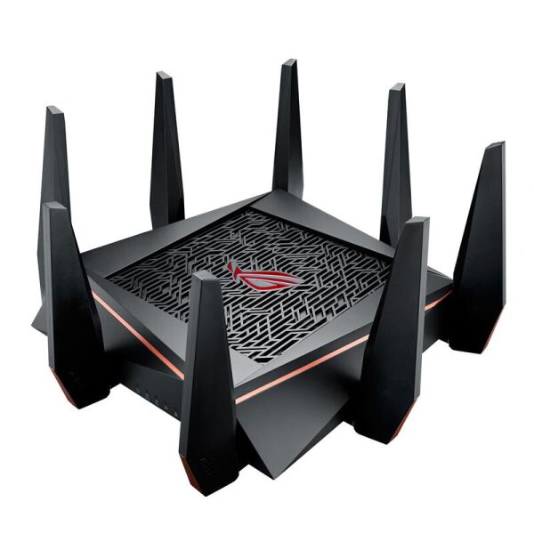 Беспроводной маршрутизатор Asus ROG Rapture (GT-AC5300) (AC5300, 1xGE WAN, 8xGE LAN, 2xUSB3.0, AiMesh, 8 x внеш. антенн)
Беспроводной маршрутизатор Asus ROG Rapture (GT-AC5300) (AC5300, 1xGE WAN, 8xGE LAN, 2xUSB3.0, AiMesh, 8 x внеш. антенн)