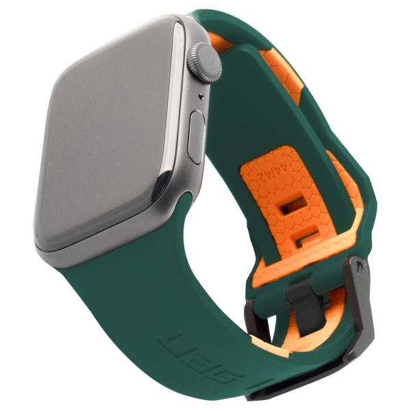 Ремешок для спортивных часов UAG Civilian Silicone Watch Strap for Apple Watch 42/44 mm (OEM) - green/orange
Ремешок для спортивных часов UAG Civilian Silicone Watch Strap for Apple Watch 42/44 mm (OEM) - green/orange