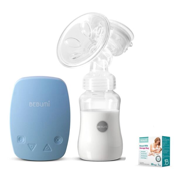 Электрический молокоотсос Bebumi BS Eco (C blue) с силиконовой соской + пакеты для хранения грудного молока
Электрический молокоотсос Bebumi BS Eco (C blue) с силиконовой соской + пакеты для хранения грудного молока