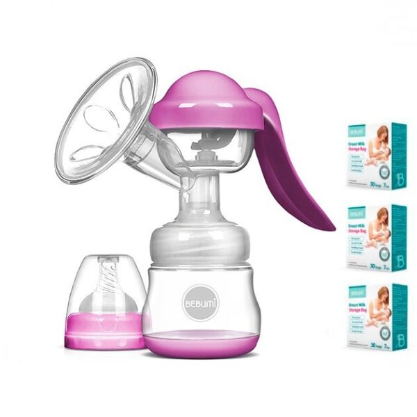 Ручной молокоотсос Bebumi BM Pro (pink) + силиконовая массажная насадка + пакеты для хранения грудного молока
Ручной молокоотсос Bebumi BM Pro (pink) + силиконовая массажная насадка + пакеты для хранения грудного молока