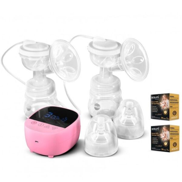 Электрический двойной двухфазный молокоотсос Bebumi BD1 (pink) с силиконовой соской + пакеты для молока
Электрический двойной двухфазный молокоотсос Bebumi BD1 (pink) с силиконовой соской + пакеты для молока