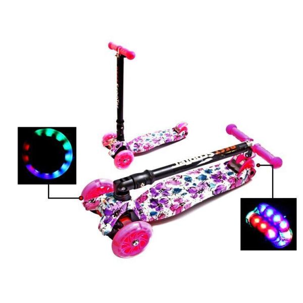 Самокат трехколесный детский Scale Scooter Maxi FLOWERS 2 складная ручка от 3-6 лет до 60 кг Светящиеся колеса
Самокат трехколесный детский Scale Scooter Maxi FLOWERS 2 складная ручка от 3-6 лет до 60 кг Светящиеся колеса