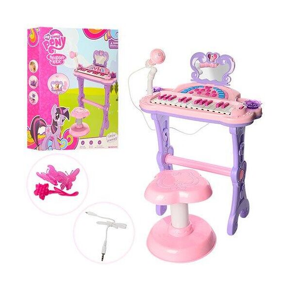 Детская развивающая игрушка пианино синтезатор Bambi My Little Pony на ножках, стульчик, микрофон MP3 (901-61)
Детская развивающая игрушка пианино синтезатор Bambi My Little Pony на ножках, стульчик, микрофон MP3 (901-61)