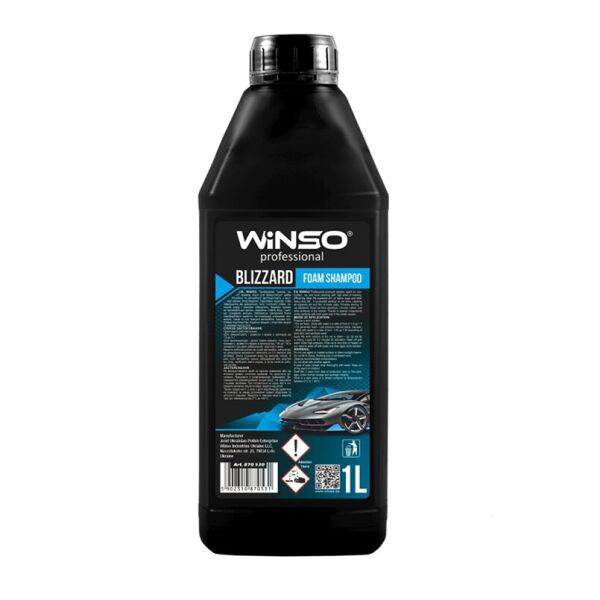 Шампунь для ручной мойки Winso Blizzard Foam Shampoo (концетрат 1:12 - 1:10 для пинокомлекту), 1л
Шампунь для ручной мойки Winso Blizzard Foam Shampoo (концетрат 1:12 - 1:10 для пинокомлекту), 1л