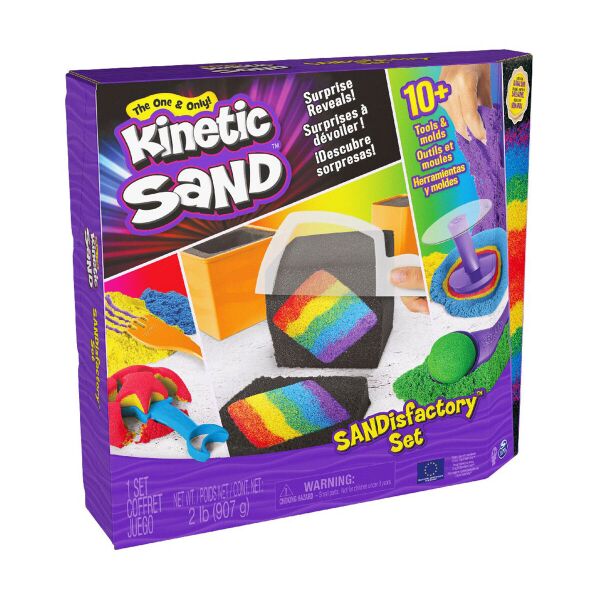 Набор песка для детской творчести - KINETIC SAND ФАБРИКА SANDISFACTORY (4 цвета, 907 g, аксес.)
Набор песка для детской творчести - KINETIC SAND ФАБРИКА SANDISFACTORY (4 цвета, 907 g, аксес.)