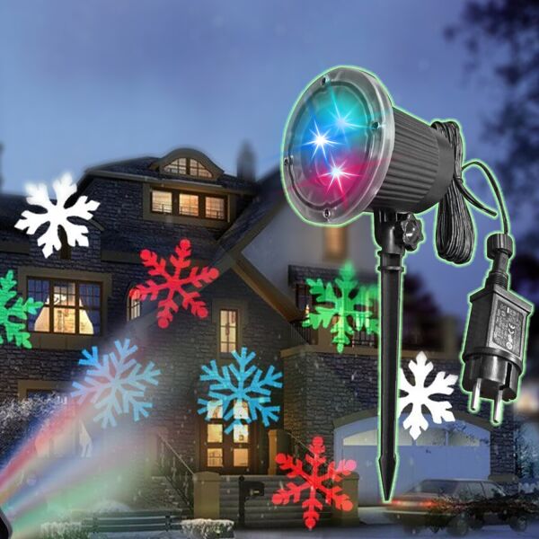Уличный лазерный проектор цветных снежинок Star Shower Snowfall влагозащищенный рождественский светодиодный светильник для световых эффектов
Уличный лазерный проектор цветных снежинок Star Shower Snowfall влагозащищенный рождественский светодиодный светильник для световых эффектов