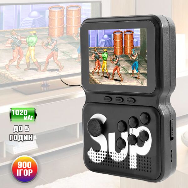 Портативная игровая консоль с цветным экраном 3" Gen Game 900in1 Power подключение к ТВ, слот microSD, 1020мАч Black
Портативная игровая консоль с цветным экраном 3" Gen Game 900in1 Power подключение к ТВ, слот microSD, 1020мАч Black
