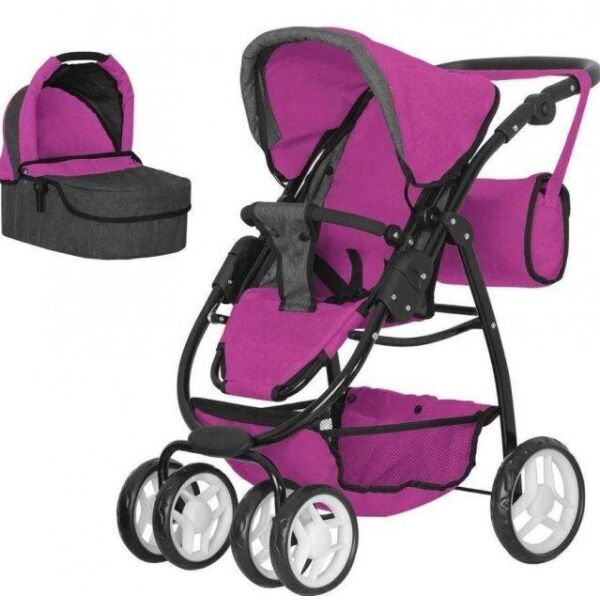 Прогулочная коляска для кукол и пупсов с люлькой и сумкой MELOBO 9662-3 ROSE RED 2в1 CARRELLO AVANTI, малиновая
Прогулочная коляска для кукол и пупсов с люлькой и сумкой MELOBO 9662-3 ROSE RED 2в1 CARRELLO AVANTI, малиновая