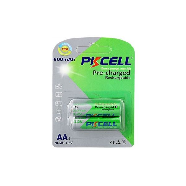 Акумулятор PKCELL 1.2V AA 600mAh NiMH Already Charged, 2 штуки в блістері ціна за блістер, Q12
Акумулятор PKCELL 1.2V AA 600mAh NiMH Already Charged, 2 штуки в блістері ціна за блістер, Q12