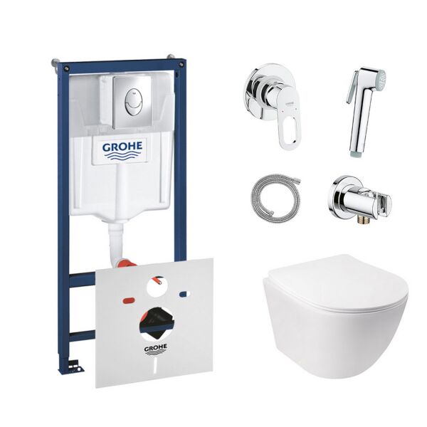 Комплект инсталляция Grohe Rapid SL 38721001 и унитаз с сиденьем Qtap Jay QT07335176W + набор для гигиенического душа со смесителем Grohe BauLoop 111042 (SD00038265)
Комплект инсталляция Grohe Rapid SL 38721001 и унитаз с сиденьем Qtap Jay QT07335176W + набор для гигиенического душа со смесителем Grohe BauLoop 111042 (SD00038265)