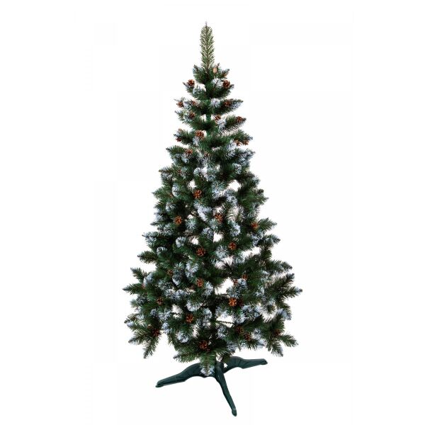 Новогодняя искусственная елка ель 1.8 м зеленая с белыми кончиками и шишками (39540-Нов)
Новогодняя искусственная елка ель 1.8 м зеленая с белыми кончиками и шишками (39540-Нов)