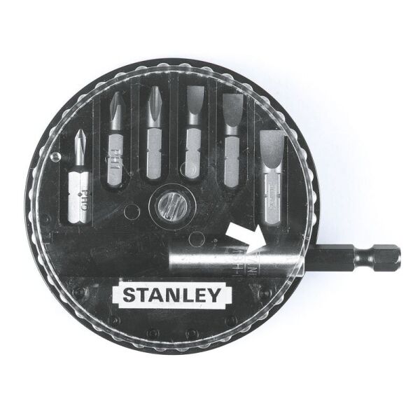 Биты Stanley в наборе 7 ед. (S -5.0мм, 6.5мм - Ph 0, 1, 2 - Pz 1, 2 + держатель) (блистер)
Биты Stanley в наборе 7 ед. (S -5.0мм, 6.5мм - Ph 0, 1, 2 - Pz 1, 2 + держатель) (блистер)