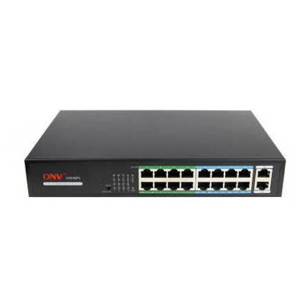 16ти портовый PoE комутатор ONV-H1016PL 16 портов РоЕ 100 Мбіт + 2 Uplink 1000 Мбіт, 802.3af - at до 30 Вт на каждый порт
16ти портовый PoE комутатор ONV-H1016PL 16 портов РоЕ 100 Мбіт + 2 Uplink 1000 Мбіт, 802.3af - at до 30 Вт на каждый порт