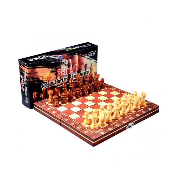 Игровой набор Chess Checkers Backgammon W7704 3 в 1 (шахматы, шашки, нарды), 390x390mm
Игровой набор Chess Checkers Backgammon W7704 3 в 1 (шахматы, шашки, нарды), 390x390mm