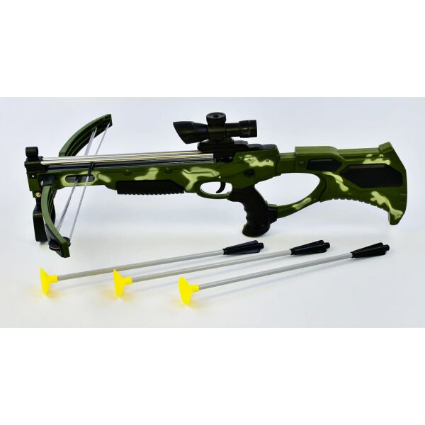 Игрушечный арбалет "Crossbow" лазерный прицел, стрелы на присосках, на батарейке (54594)
Игрушечный арбалет "Crossbow" лазерный прицел, стрелы на присосках, на батарейке (54594)