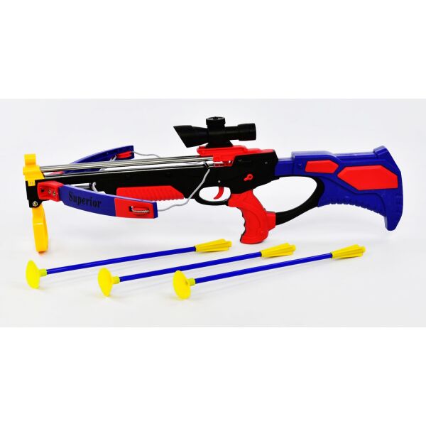 Игрушечный арбалет "Crossbow" лазерный прицел, стрелы на присосках, на батарейке (54595)
Игрушечный арбалет "Crossbow" лазерный прицел, стрелы на присосках, на батарейке (54595)