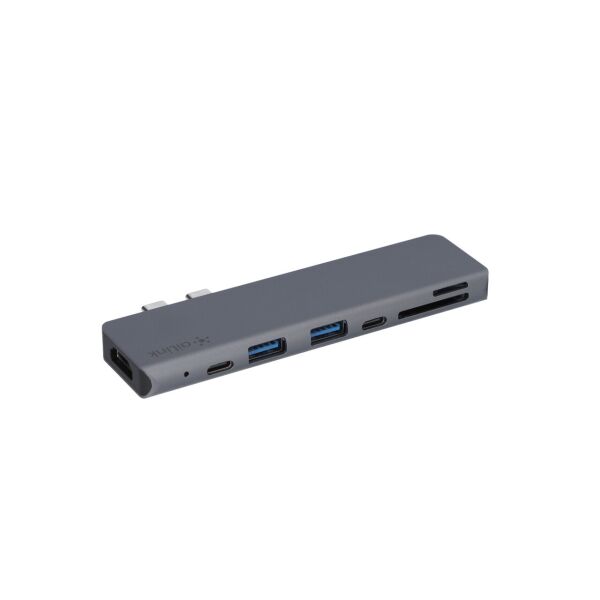 USB-хаб адаптер Ailink Aluminium 7 в 1 USB-C 4K HDMI Card Reader Hub Multi Port Space Grey AI-СН7D
USB-хаб адаптер Ailink Aluminium 7 в 1 USB-C 4K HDMI Card Reader Hub Multi Port Space Grey AI-СН7D