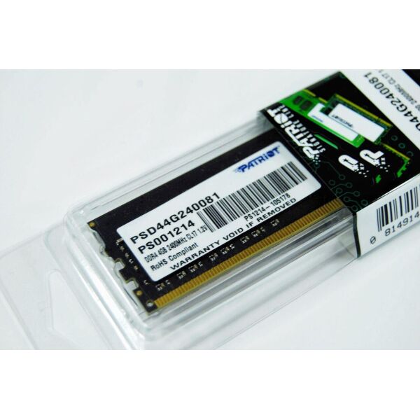 Оперативна пам'ять Patriot DDR4 SL 4GB 2400 MHz CL17 DIMM Black 1 (PSD44G240081)
Оперативна пам'ять Patriot DDR4 SL 4GB 2400 MHz CL17 DIMM Black 1 (PSD44G240081)