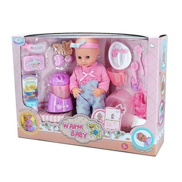 Детский игровой набор "Пупс" Warm Baby WZJ026G с аксессуарами (Розово-голубой костюмчик)
Детский игровой набор "Пупс" Warm Baby WZJ026G с аксессуарами (Розово-голубой костюмчик)