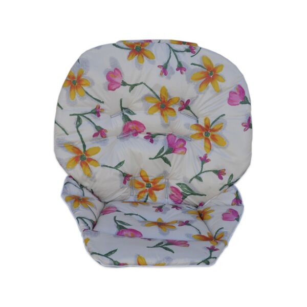 Чехол к стульчику для кормления Wonder Kids Цветы на молочном 
Чехол к стульчику для кормления Wonder Kids Цветы на молочном